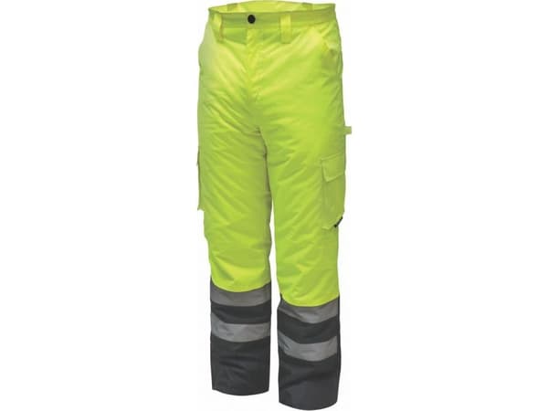 Dedra-isolerte, refleksbukser, størrelse XXL, gul (BH80SP1-XXL)