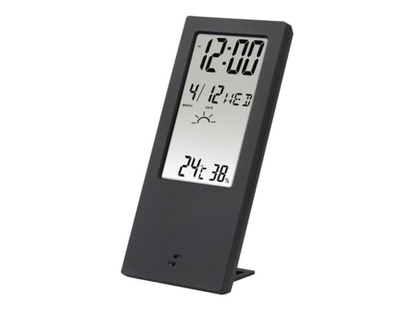Hama TH-140, Musta, Kosteusmittari sisäkäyttöön, Lämpömittari sisäkäyttöön, 20 - 90%, 0 - 50 °C, F,°C, Akku
