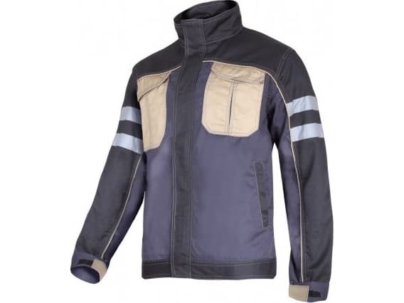 Lahti Pro Sweatshirt Gray, Black and Beige with Reflective Stripes S (L4040801)