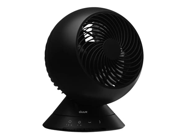 Duux DXCF07, Kotitaloustuuletin, Musta, Pöytä, akryylinitriilibutadieenistyreeni, 13 dB, 26 cm, 26 cm