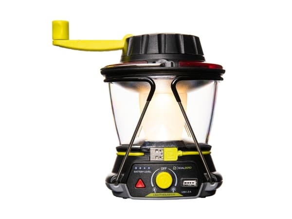Goal Zero Lighthouse 600, Akulla toimiva retkilyhty, Musta, 2 jalkoja, 600 lm, LED, 6 W