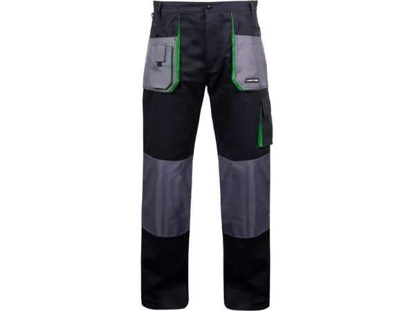 Lahti Pro Cotton arbeidsbukse svart og grønn størrelse XL (L4050656)