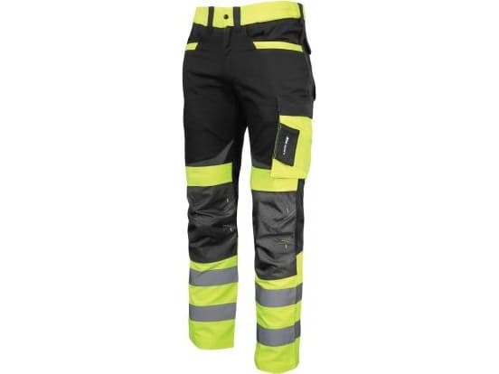 Lahti Pro Warning Trousers Svart og gul 3XL (L4051106)