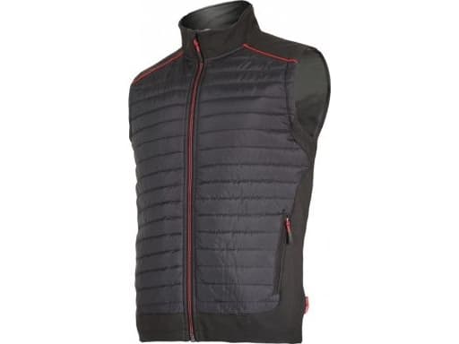 Lahti Pro isolert ermeløs jakke svart, rød, 3xl (L4131006)