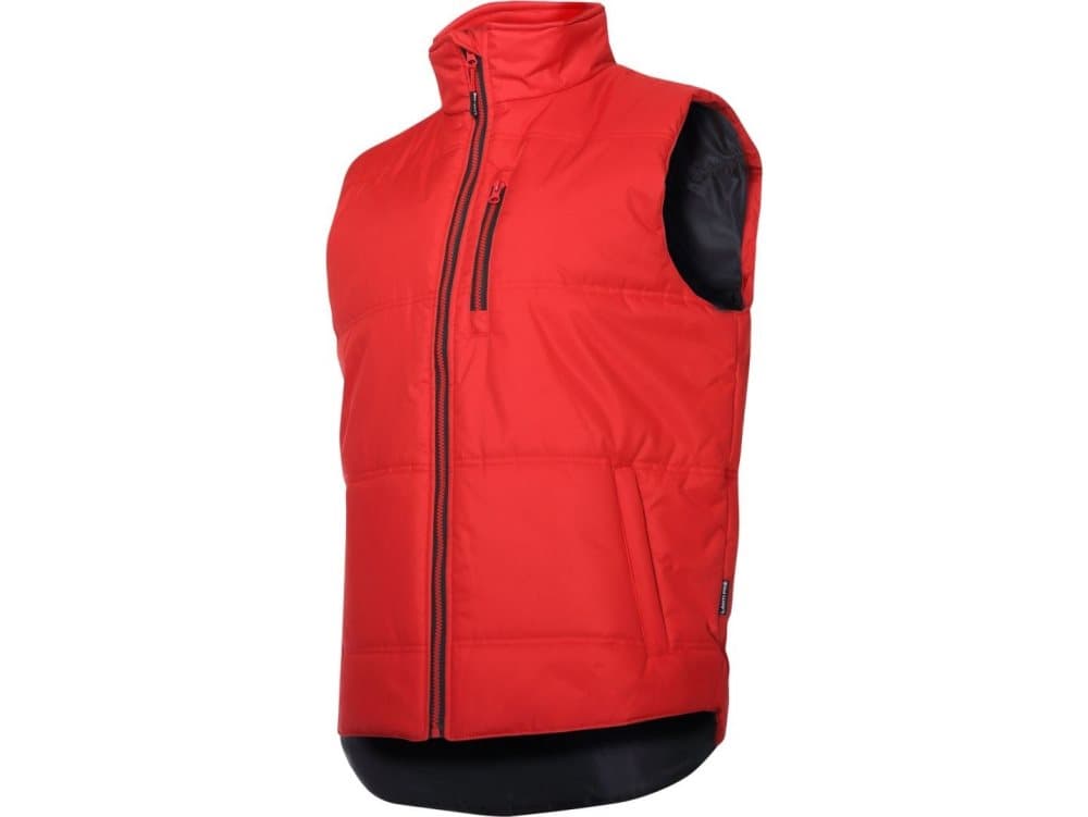 Lahti Pro Röd-svart broderad väst, "S", CE, LAHTI