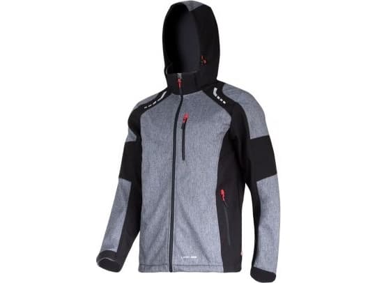 Lahti Pro Kurtka Softshell z Kapturem Szaro-czarwona XL (L4092304)