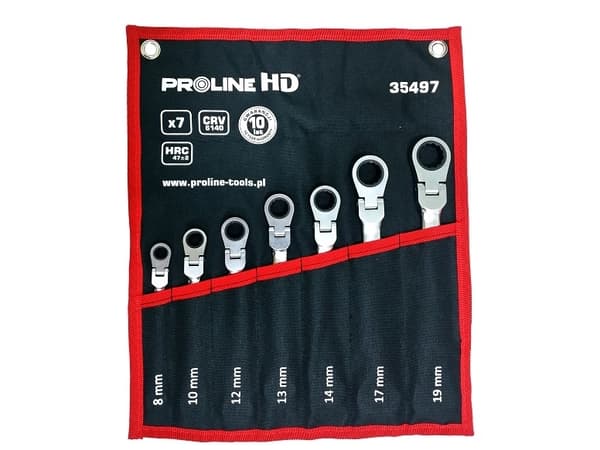 Pro-Line spärr- och lednycklar 8-19mm 7st (35487)