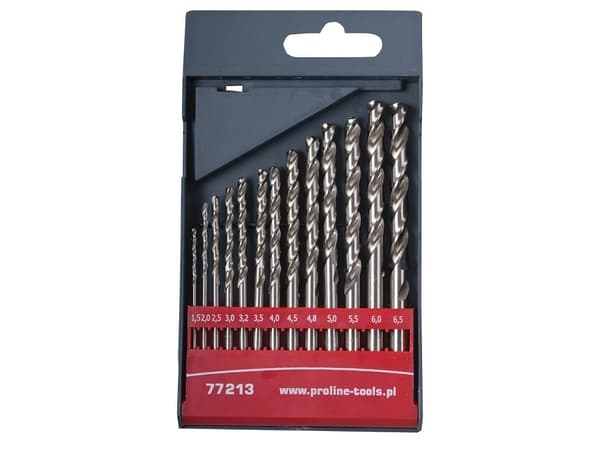 Metal drill bit Proline HSS cylindrical 2 7 4.5 4 5.5 5 3 2.5 3.5 6 6.5 7.5 8mm set (77214)