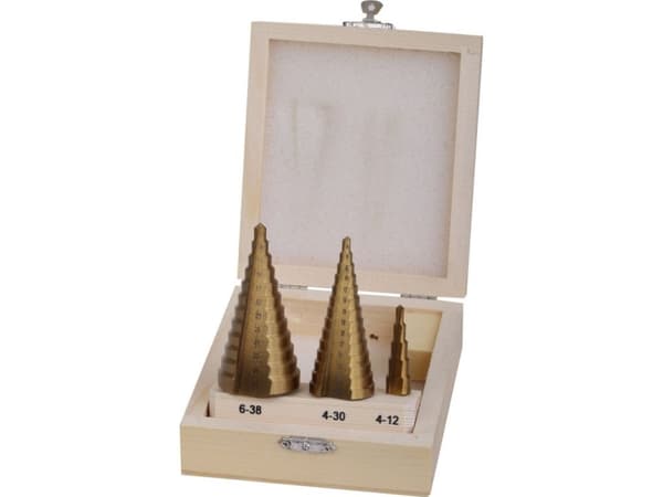 Drill Proline Step bor for metall hss plater 3 stk. (4, 4,6 mm) prolin