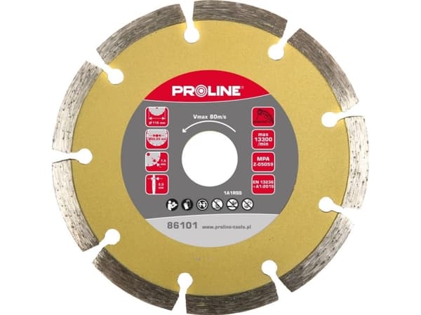 "Pro-Line DIMANTIONELL MENTAL SEGMENT (BYGGMATERIAL) 230 * 2,8 * 7,5 * 22,23 PROLINE