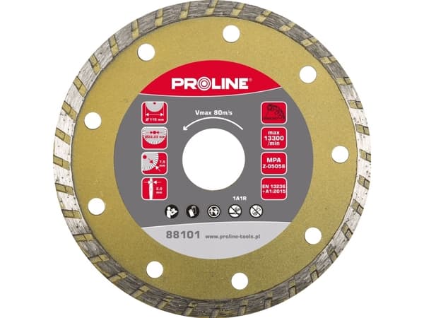 Proline Turbo-timanttilevy (rakennusmateriaali) 230 * 2,8 * 7,5 * 22,23 Proline Proline