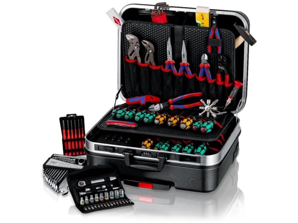 Knipex 00 21 06 M Sähköasentaja, käsityöläinen Työkalulaatikko, varusteineen (L x K x S) 430 x 280 x 515 mm
