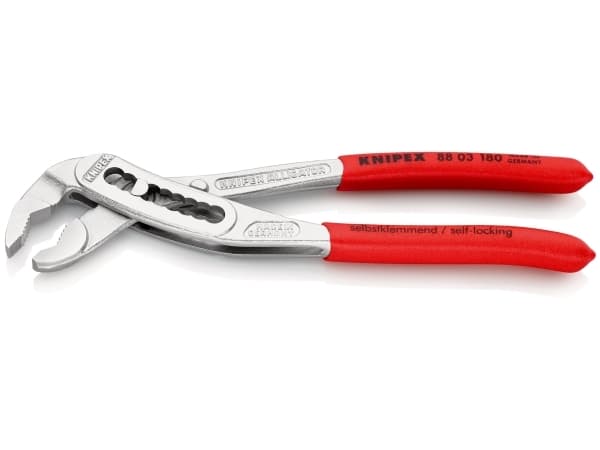 Knipex 88 03 180, Tunge-og-spids tang, 4,2 cm, 3,6 cm, Krom-vanadium-stål, Plast, Rød