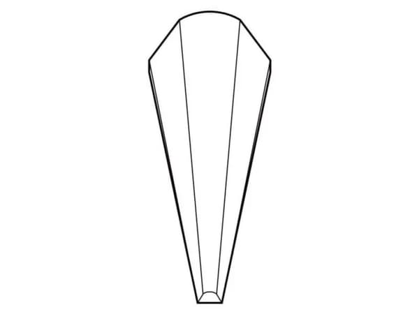 Knipex 92 21 01 ESD, Rustfritt stål, Sort, Spiss, Rett, 17 g, 11 mm