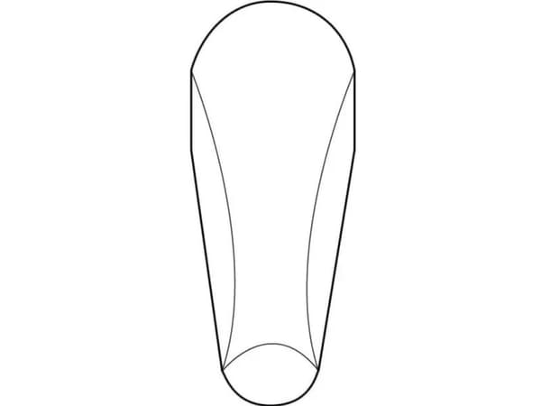 Knipex 92 61 02, Rustfritt stål, Rustfritt stål, Flat, Rett, 105 g, 15 mm