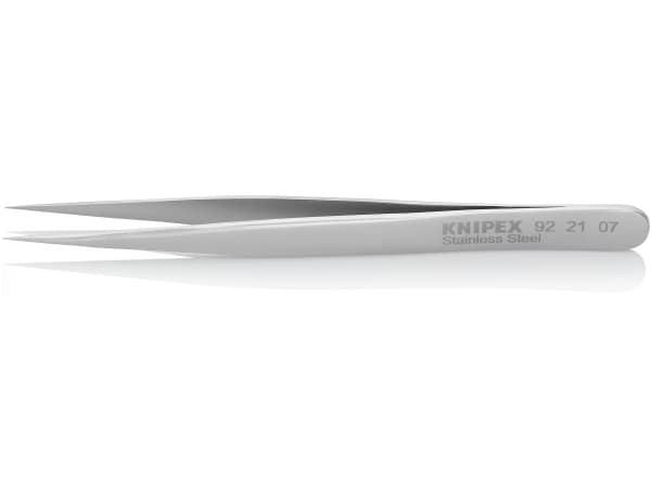 Knipex 92 21 07, Rostfritt stål, Rostfritt stål, Spetsig, Rak, 14 g, 10 mm