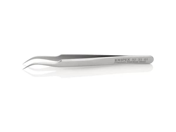 Knipex 92 31 01, Rostfritt stål, Rostfritt stål, Spetsig, Böjt, 14 g, 10 mm