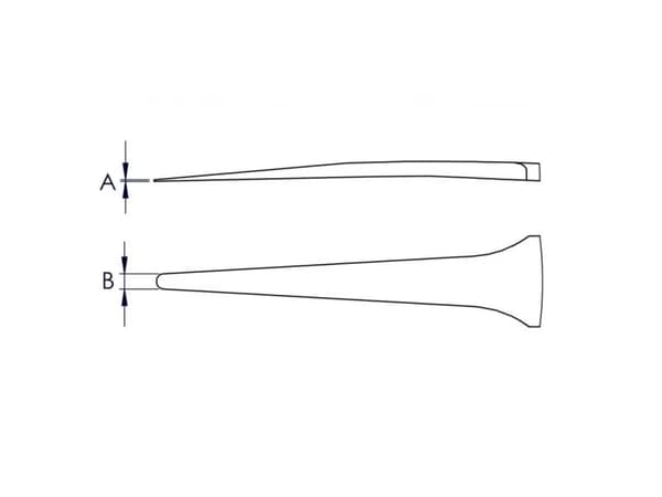 Knipex 92 51 01, Rustfrit stål, Rustfrit stål, Flad, Lige, 15 g, 10 mm