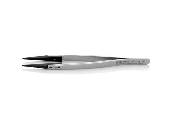 Knipex 92 81 01, Ruostumaton teräs, Ruostumaton teräs, Suippokärkinen, Suora, 17 g, 10 mm