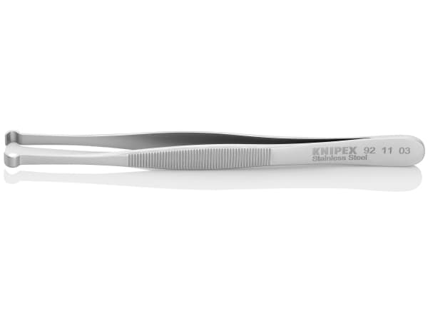 Knipex 92 11 03, Rustfritt stål, Rustfritt stål, Flat, Bøyd, 15 g, 10 mm