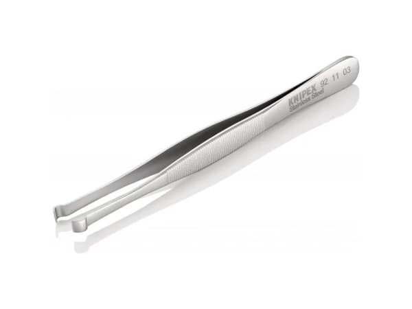 Knipex 92 11 03, Rustfritt stål, Rustfritt stål, Flat, Bøyd, 15 g, 10 mm