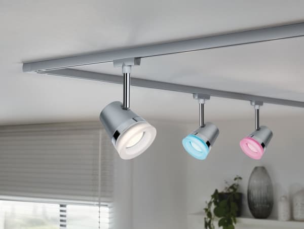 Paulmann 955.25, Skena för spotlight, GU10, 1 lampor, LED, 20 W, 6500 K