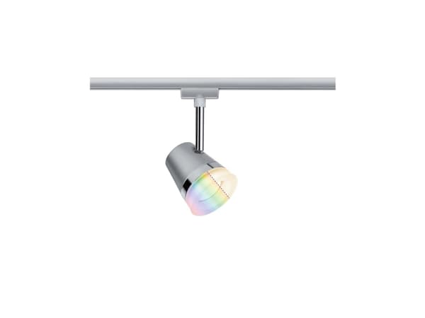 Paulmann 955.25, Skena för spotlight, GU10, 1 lampor, LED, 20 W, 6500 K Krom