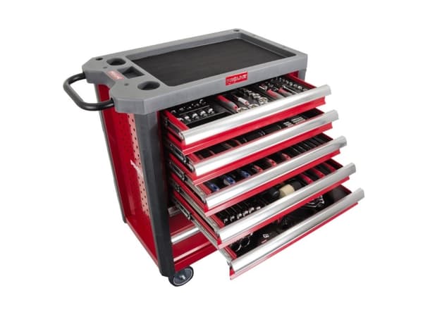 Tool trolley Proline 7 drawers with equipment 206 pcs. (33113)