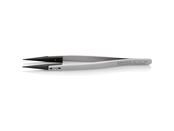 Knipex 92 81 05, Rustfritt stål, Sort, Rustfritt stål, Spiss, Rett, 17 g, 10 mm