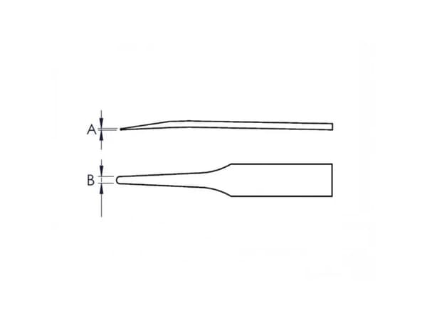 Knipex 92 09 01 ESD, Svart, Spetsig, Rak, 4 g, 9,5 mm, 115 mm