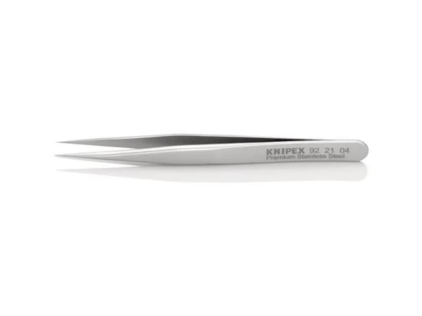 Knipex 92 21 04, Rustfritt stål, Rustfritt stål, Spiss, Rett, 9 g, 10 mm