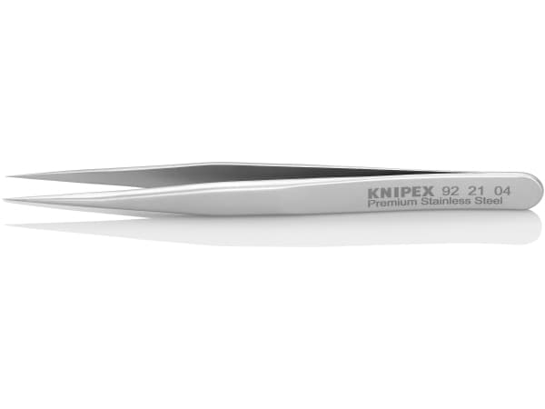 Knipex 92 21 04, Rustfritt stål, Rustfritt stål, Spiss, Rett, 9 g, 10 mm