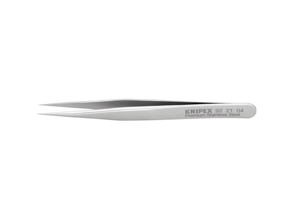 Knipex 92 21 04, Rustfritt stål, Rustfritt stål, Spiss, Rett, 9 g, 10 mm