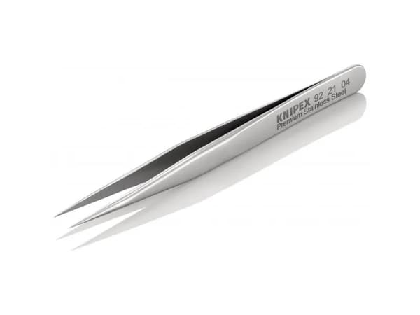 Knipex 92 21 04, Rustfritt stål, Rustfritt stål, Spiss, Rett, 9 g, 10 mm