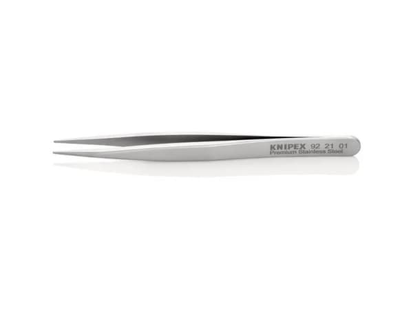 Knipex 92 21 01, Rostfritt stål, Rostfritt stål, Spetsig, Rak, 22 g, 13 mm