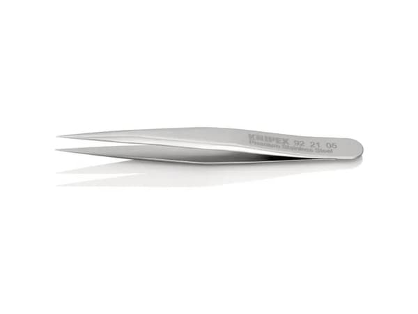 Knipex 92 21 05, Ruostumaton teräs, Ruostumaton teräs, Suippokärkinen, Suora, 7 g, 7 mm