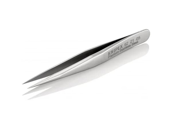 Knipex 92 21 05, Ruostumaton teräs, Ruostumaton teräs, Suippokärkinen, Suora, 7 g, 7 mm