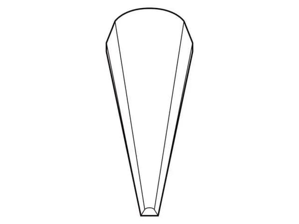 Knipex 92 21 05, Rustfritt stål, Rustfritt stål, Spiss, Rett, 7 g, 7 mm