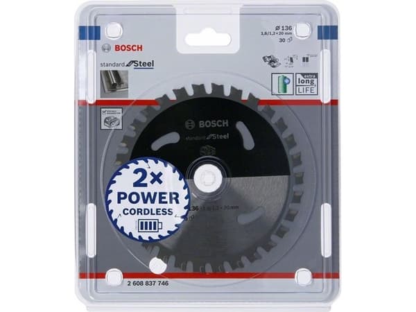 Bosch 2 608 837 746 sirkelsag blad 13,6 cm 1 stykker