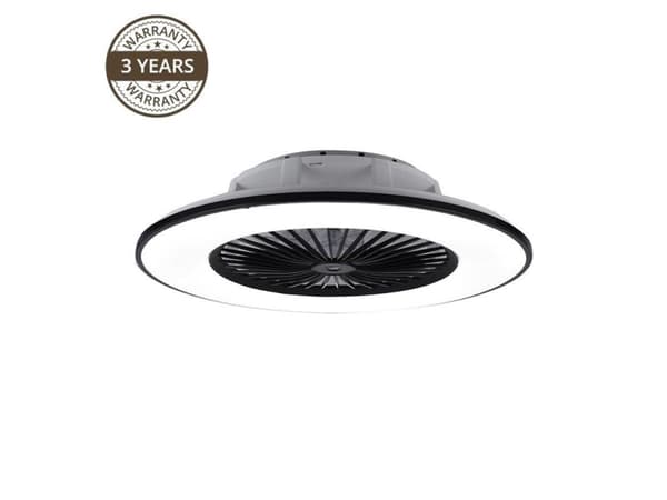 Lampe med vifte Domoletti Frost DT1070C sort