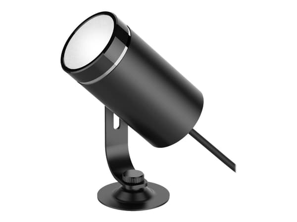 DELTACO SMART HOME SH-GLEX01 - Hagelampe - 6 W - 16 millioner farger / varmt hvitt lys - 2700 K - svart (en pakke 2)