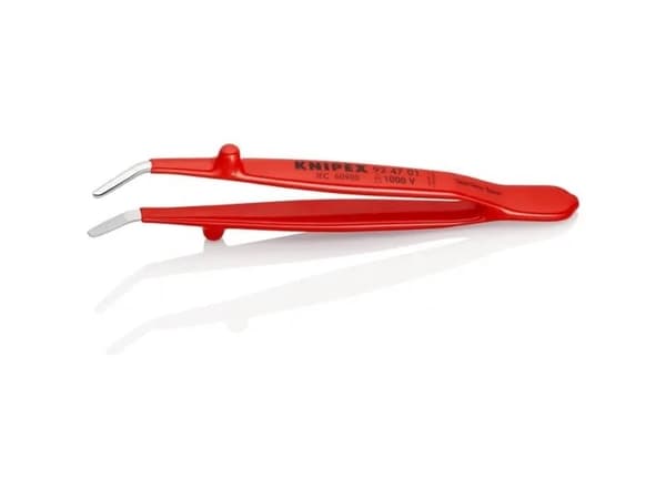 Knipex 92 47 01, Rostfritt stål, Röd, Platt, Böjt, 29 g, 16 mm