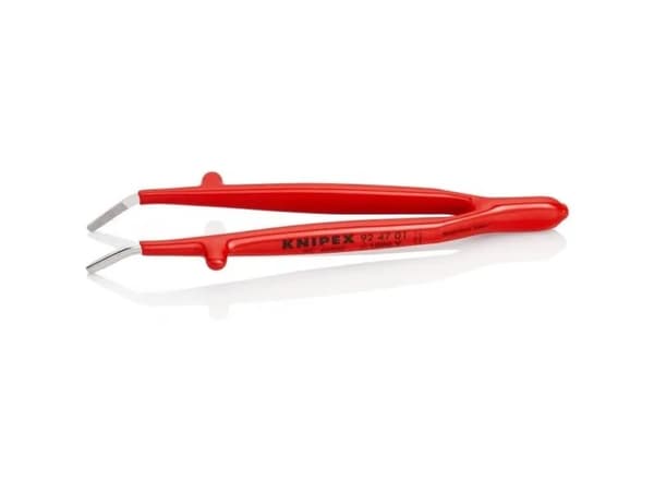 Knipex 92 47 01, Rostfritt stål, Röd, Platt, Böjt, 29 g, 16 mm