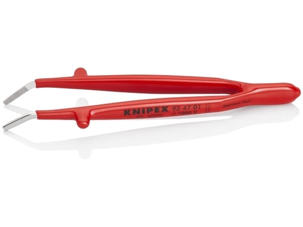 Knipex 92 47 01, Rostfritt stål, Röd, Platt, Böjt, 29 g, 16 mm