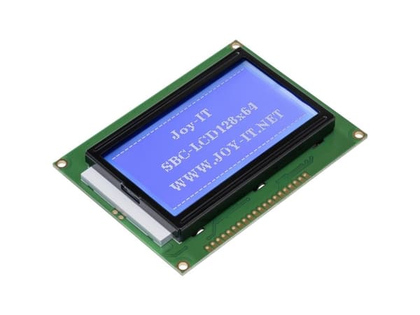 Joy-it LC-display Hvid Blå 128 x 64 Pixel (B x H x T) 93 x 70 x 12 mm