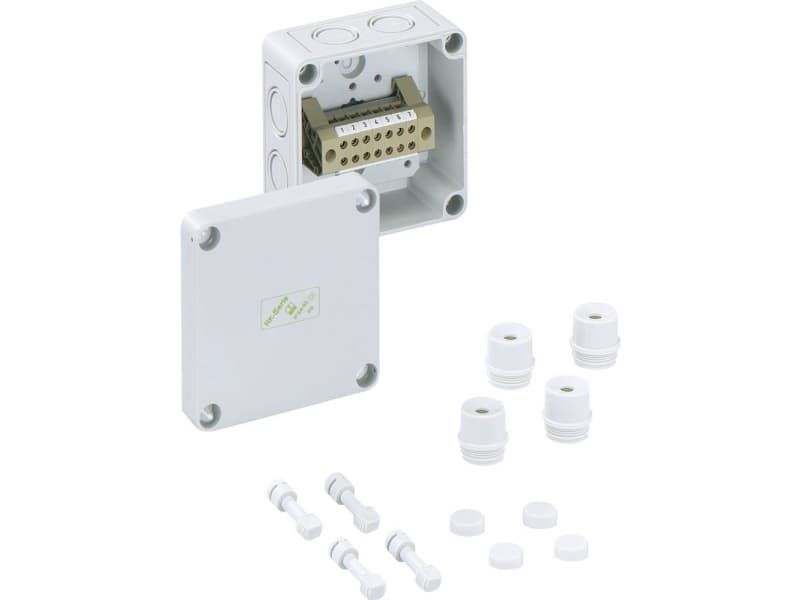 Spelsberg RKKi 4/08-8x4q Skåp för terminalrader 94 x 94 x 57 Plast Grå 1 st
