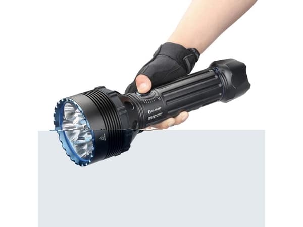 Olight X9R MARAUDER, Käsikokoinen taskulamppu, Musta, IPX7, LED, 200 lm, 25000 lm