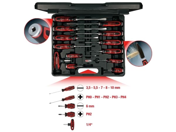 KS Tools 151.1150, 3,5 kg, Musta, Punainen, Musta