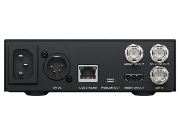 Blackmagic Design Web Presenter 4K, Svart, 60 hz, 720p, 1080p, 2160p, H.264, H.265, USB Type-C, AC/DC