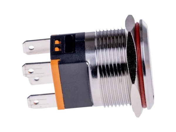Joy-it BUTTON22C-M-GR BUTTON22C-M-GR Painikekytkin 250 V/AC 15 A 1 x On/Off Hetkellinen Vihreä (Ø x K) 24,80 mm x 34,50 mm IP67, IK10 1 kpl